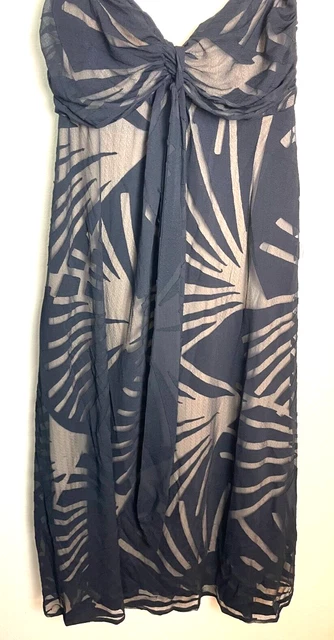 Elana Kattan Women's Dress Strapless Size M Lined Black Beige Size Medium NEW