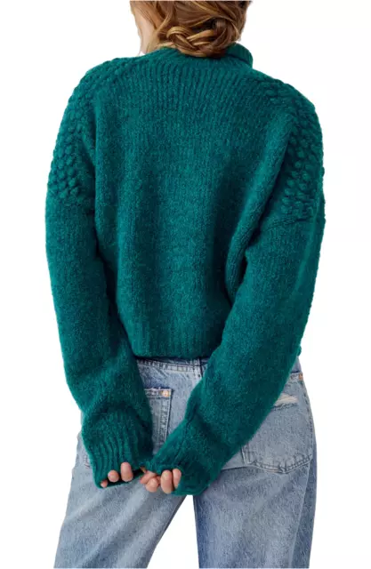 Free People Bradley Turtleneck Sweater | Alpine Heather | Medium | NWT | $128 3