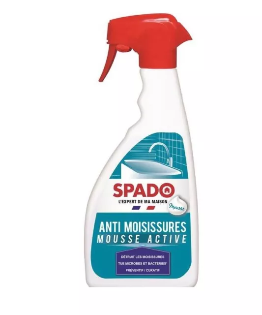 ANTI MOISISSURE DESINFECTANT SPADO trace noire moisissures CURATIF PREVENTIF