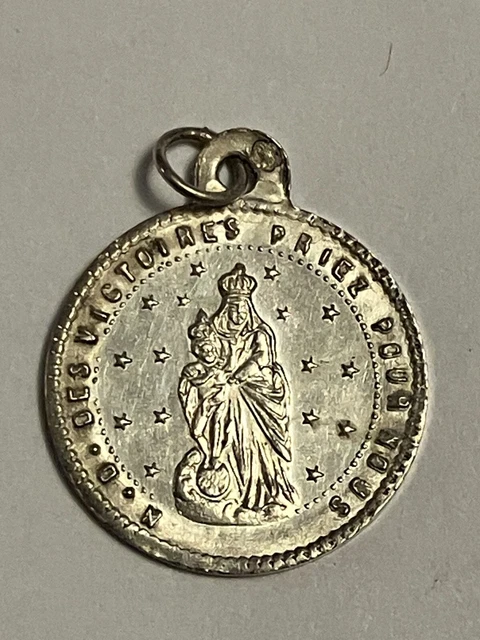 Pendentif (ou Broche) En Argent Fin XIXème / Début 1900 - Bijou Ancien D'occasion - Style Vintage