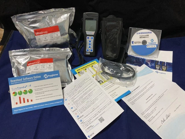 Hygiena SystemSure PLUS Meter Luminometer ATP Monitoring System with Manual/Case