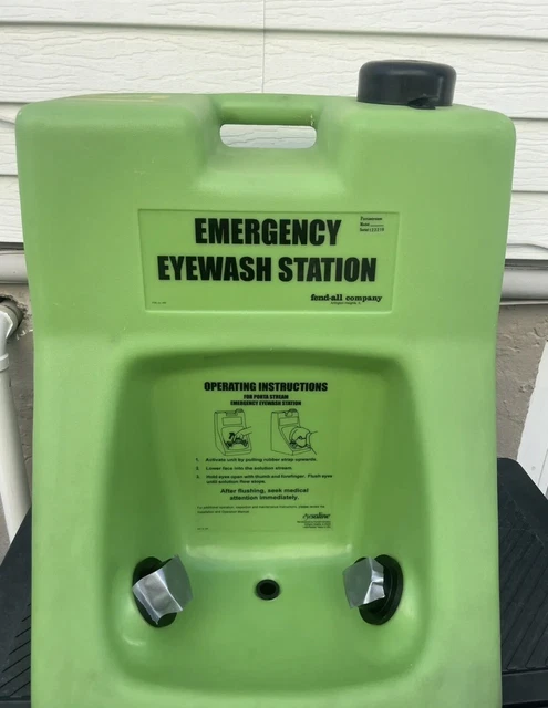 Used Fend-All  Portu Stream II Emergency Eye Wash Eyewash Station - 6 Available