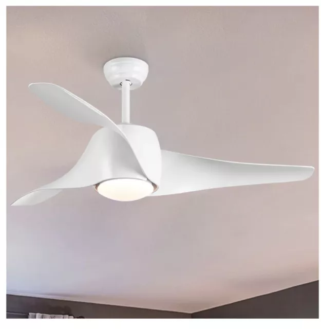 LPPO 52 Inch Silent Ceiling Fan with Light and Remote Control For Bedroom NEW