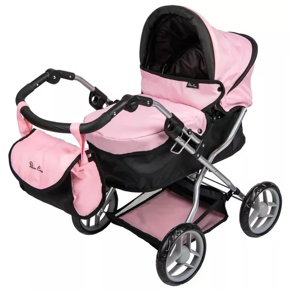 Silver Cross Dolls Ranger Pram Stroller Pushchair Buggy Girls Kids Fun Play Toy