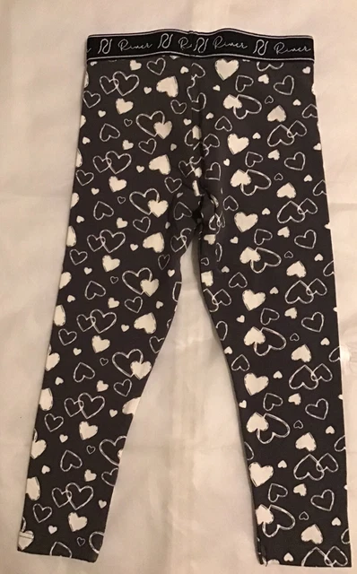 River island mini girls aged 2-3 years grey marl heart print sweat top set BNWT 7