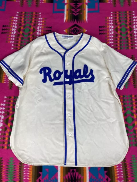 Montreal Royals Ebbets Field Flannels Jackie Robinson Wool Jersey XL