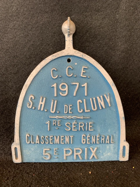 CHEVAUX PLAQUE CONCOURS HIPPIQUE 1975 ETRIER ANDERNOSIEN COMPLET