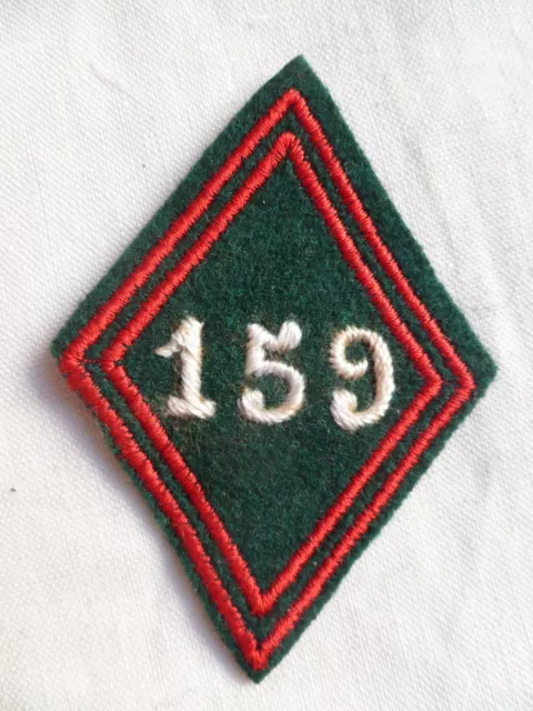 Losange tissu modèle 1945 patch SOUS OFFICIER  CIT 159 CENTRE INSTRUCTION TRAIN