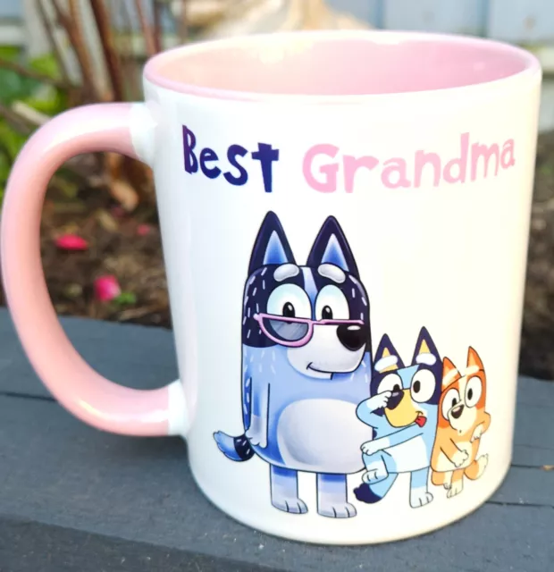 Best Grandma Bluey Mug 11 oz Handled Mug