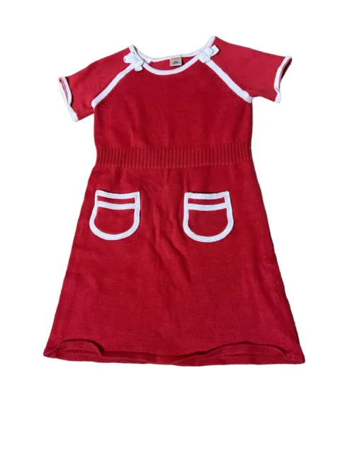 Gymboree Red Sweater Dress with Pockets Size 7 Girls