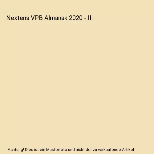 Nextens VPB Almanak 2020 - II