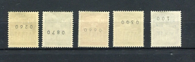 Berlin 286 - 290 Brandenburger Tor  Satz mit Nummer postfrisch (9326)