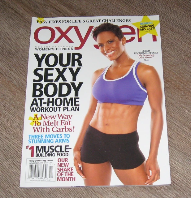 Women’s Fitness Oxygen magazine November 2009 Sexy Body At Home Workout Plan
