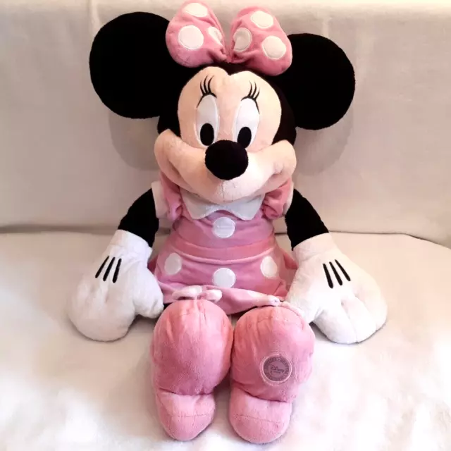 27"/68cm Genuine Stamped Disney Store Minnie Mouse Jumbo Large Plush Soft Toy