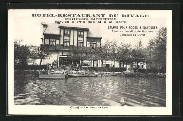 CPA Olivet, Les Bords du Loiret, Hotel-Restaurant du Rivage