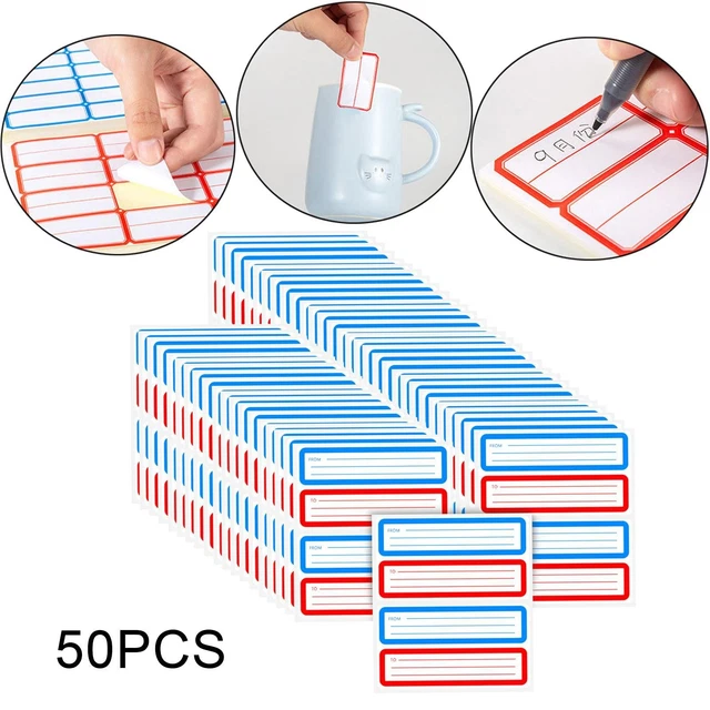 50 Sheets Of 1" X 4" White Address Labels - 1000 Total Labels, 20 Per Sheet, For Laser/InkJet Printers, Permanent Adhesive