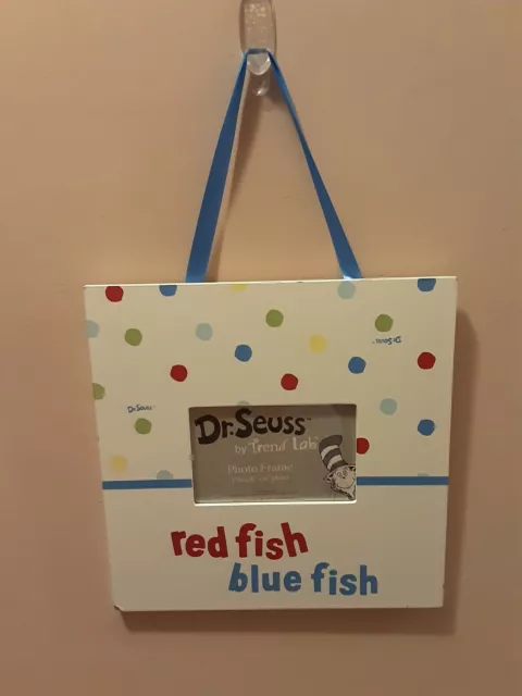 Trend Lab Dr Seuss Picture Frame Red Fish Blue Fish Kids Room   (#1)