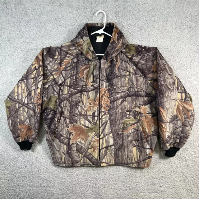 Vintage IDEAL Skyline Camo Apparition Excel Hunting Jacket XXL Microfiber Hooded