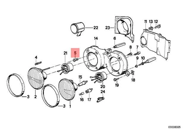 thumbnail image 2 of Genuine BMW OEM Taillight Gasket For E30 Cabrio, Coupe, Sedan – Part #63211370679 2 of 4