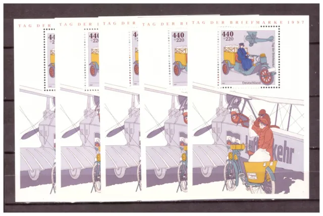 BRD 1997 - Tag der Briefmarke Block 41  postfrisch 5 Stück