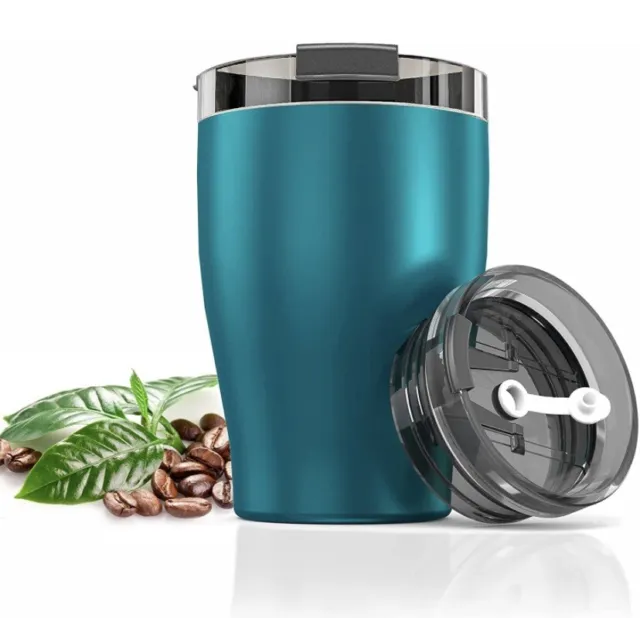 Isolierte Reise Kaffeetasse Thermoskanne Thermo Edelstahl Kolben Vakuum UK 2