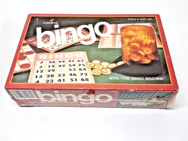 VTG -1981 Sealed Original - Cardinal Bingo Game With “The Bingo Machine" Ages 8+