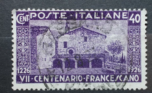 1926 Royaume D'Italie 40 Cents VII Centenaire Franciscain