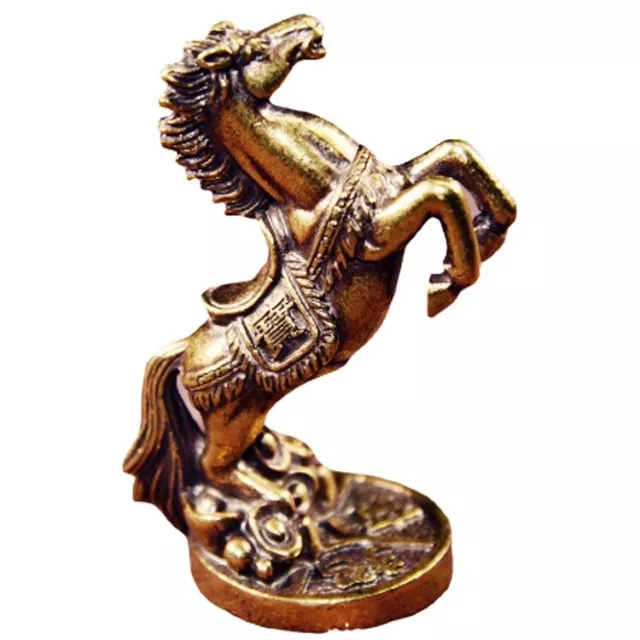 Brass Horse Statue Figurines Ornament Animal Tea Pet Vintage Style Decoration