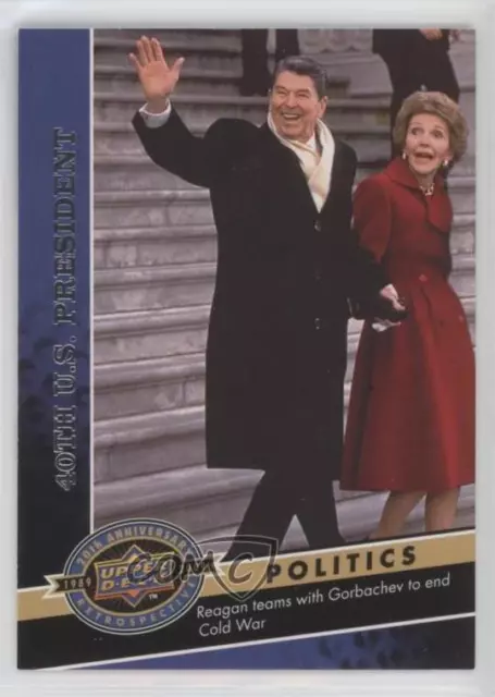 2009 Upper Deck 20th Anniversary Retrospective Politics Ronald Reagan Nancy #22