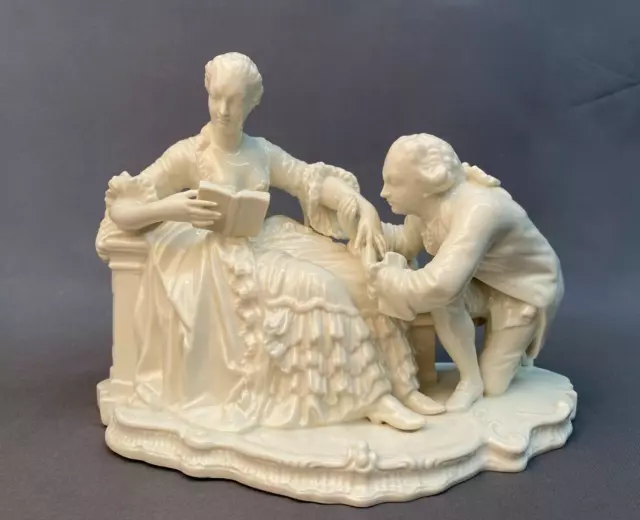 Antique Nymphenburg Porcelain COURTING FIGURAL Germany MINT