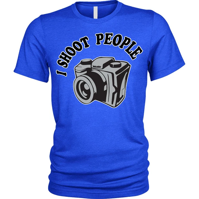 I Shoot People T-Shirt photographer camera gift Unisex Mens
