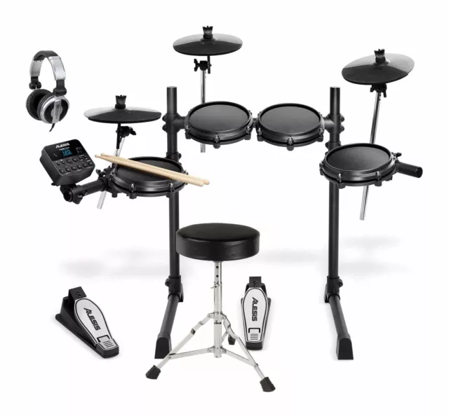 Alesis Turbo Mesh E-Drum Kit Schlagzeug Set Snare Drum Modul Kopfhörer Hocker