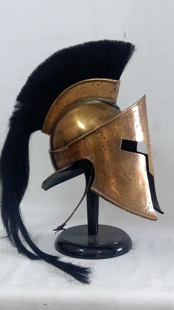 Casque Spartiate Réplique "300" Du Roi Leonidas - Acier 18 - Taille Unique (Circonférence ~68 Cm) - Décoratif - 8