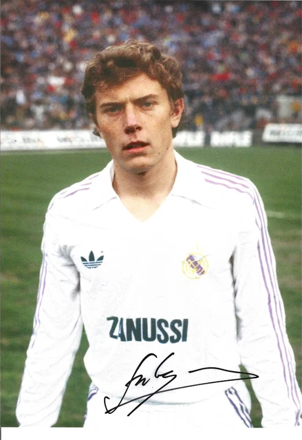 Autographe Emilio Butragueño - Espagne Real Madrid - Photo Signée 11x7