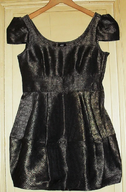 Robe Noire Excentrique "La Mode Est à Vous" - Taille 36/38 (M) - Mélange Coton/polyester - Neuf Sans étiquette