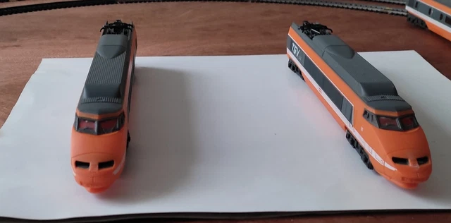 Jouef Train Ensemble Feroviaire Fonctionnel Tgv Rail + 2 Loco Et 2
