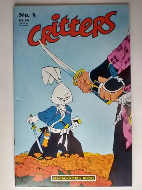 Fantagraphics Books Critters #3 Stan Sakai Cover Featuring Usagi Yojimbo VF 8.0