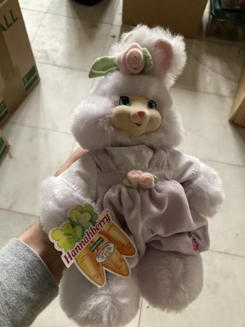 Vintage 1999 Fisher Price Hannahberry  Briarberry Bunny Plush Stuffed with tag