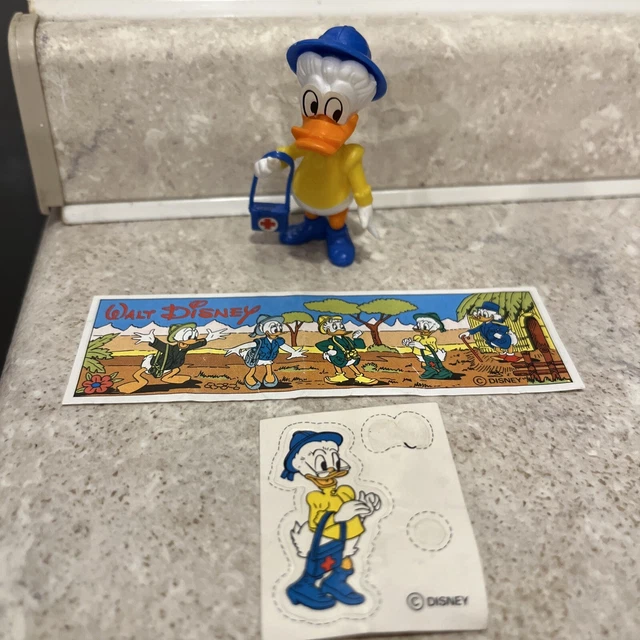 Nonna Papera Safari Kinder Componibili 1989 con Cartina E Adesivo