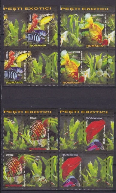 Rumänien 5912/5915 postfr./mnh Fische fish 2005 -23030