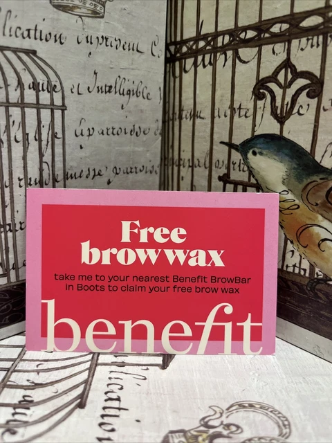 Benefit Brow Wax At Boots - Voucher Worth £18.50 EXP 03/24