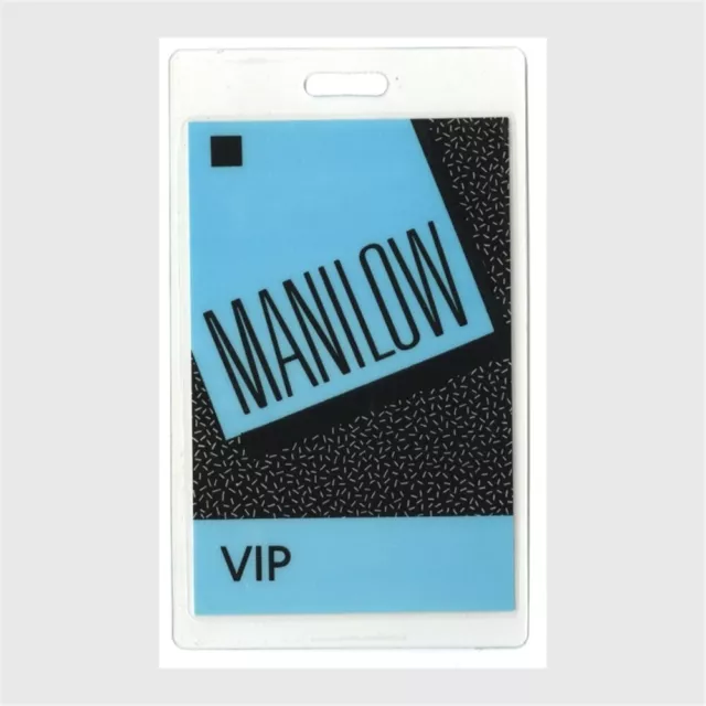 Barry Manilow authentic vintage concert tour Laminated Backstage Pass Original