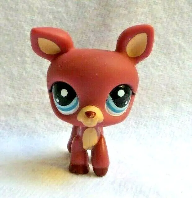 Littlest Petshop Lps #1517 Hasbro Bambi Deer Fawn Deer Plum Blue Eyes