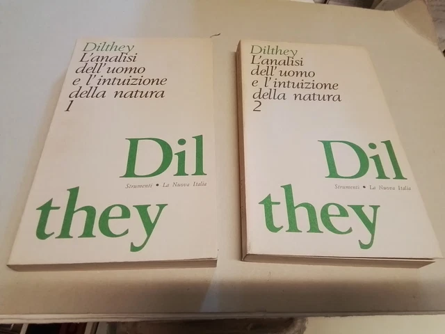 L'analisi dell'uomo e l'intuizione della natura (2 voll ) - W. Dilthey, 20f24