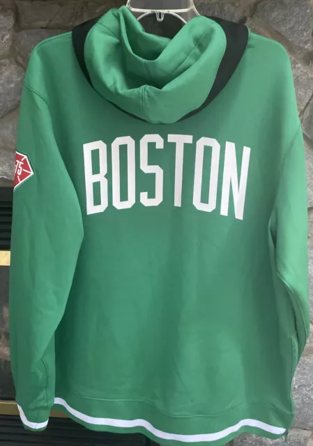 Nike Men's Boston Celtics Dry Showtime Full-Zip Hoodie - Medium