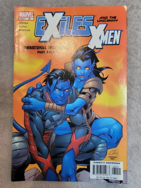 Exiles 30 2001 | VG Chuck Austen BAG AND BOARD Comic Book and Uncanny X-men 