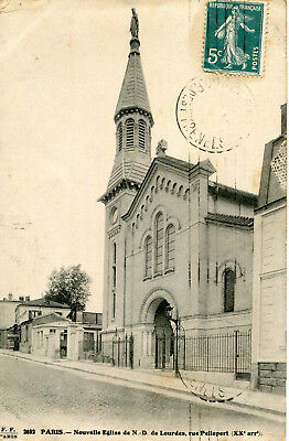 PARIS Chapelle provisoire Notre Dame de Lourdes 128 rue Pelleport Maître Autel 