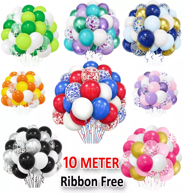 100 X Latex PLAIN BALOON BALLONS helium BALLOONS Quality Party Birthday UK