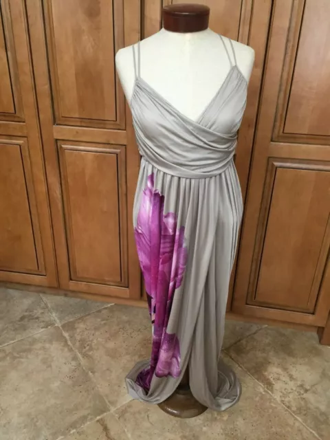 Alexander McQueen Long Dress Tulip Print Size 40 Italy 4 US