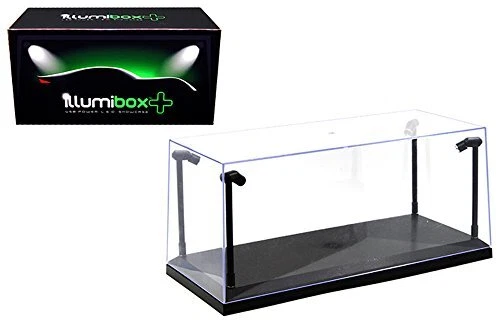 x MJ14001 Showcase 1: 18 x+ USB Powered Led Black Base Display, Clear